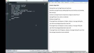 Program Design Part 3 Writing Pseudocode