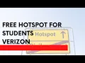 Free Hotspot for Students Verizon