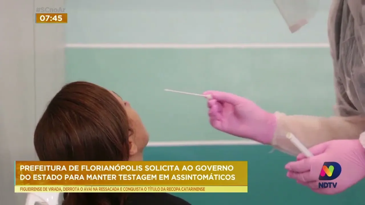 Prefeitura de Florianópolis solicita ao governo do estado para manter testagem em assintomáticos