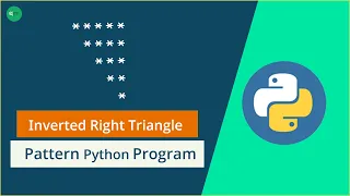 Inverted Right Triangle Star Pattern Python Program Bangla Tech Series