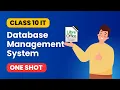 DBMS Class 10th DATABASE MANAGEMENT SYSTEM CLASS 10 IT Animated one shot