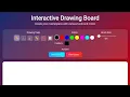 Advanced HTML CSS JavaScript Drawing Board Online Paint App Tutorial
