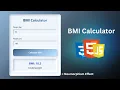 Build a BMI Calculator with HTML CSS JavaScript Tailwind CSS v4 Talyb