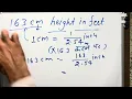 163 cm height in feet
