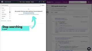 Github code search VS Quod AI code search