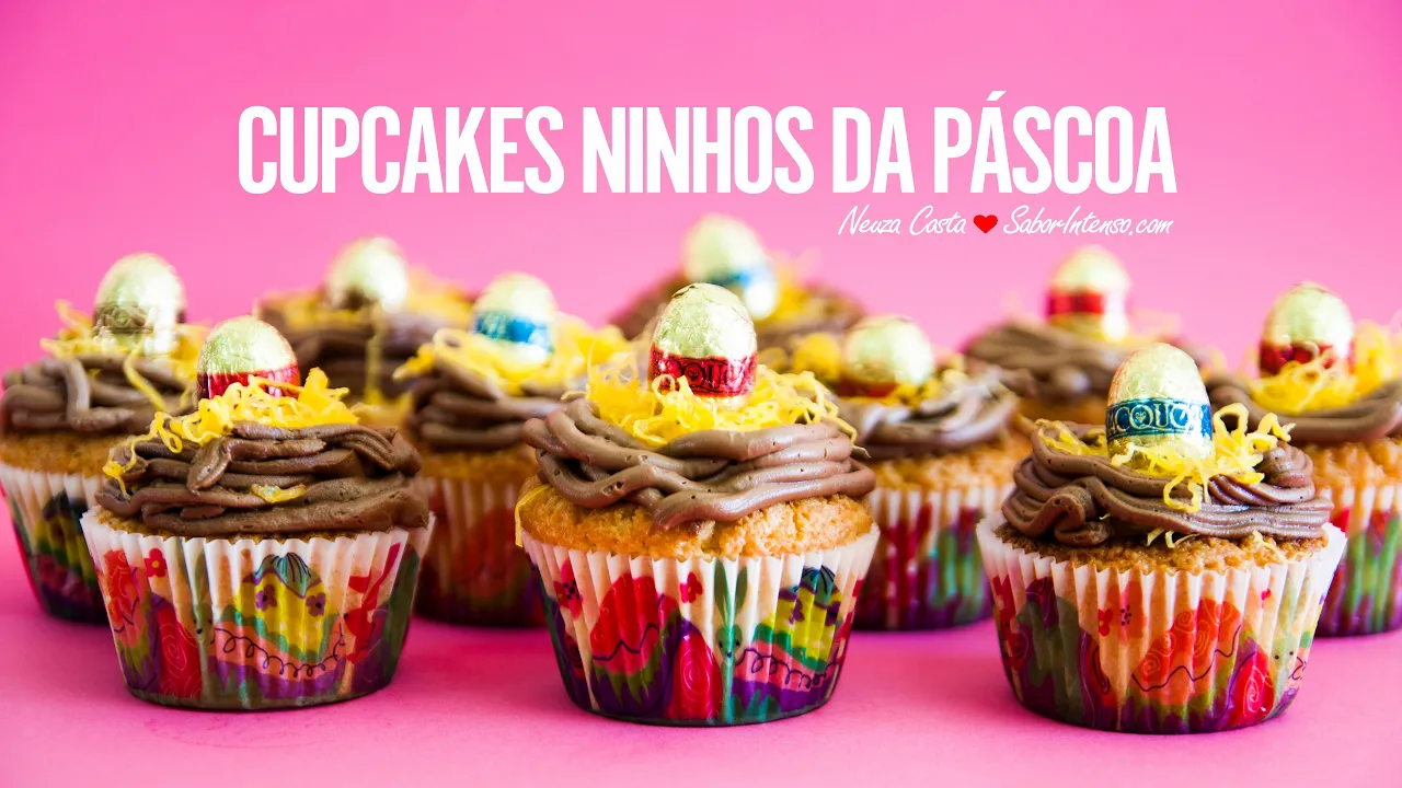 CUPCAKES NINHOS DA PÁSCOA