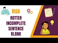 Rotter Incomplete Sentence Blank Test