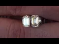 Comparing a 1 5 alongside a 2ct Emerald Diamond