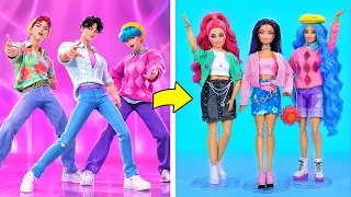 I Turned the Saja Boys Into Saja Girls! | Barbie Makeover