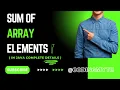 Sum of Array Elements Program to Add array elements ICSE ISC Computer Frequently Asked Java