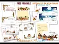 Free printable letter to Santa Claus writing set