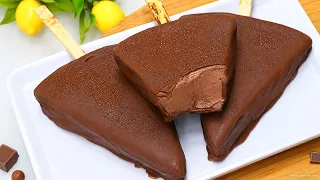 سر آيس كريم الشوكولا الفاخر بـ 4 مكونات فقط بدون قالب وبدون مكنة والطعم أسطوري 🍦🍫 #ايس_كريم