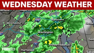 DC Weather Flash flood watch as heavy rain hits the morning commute