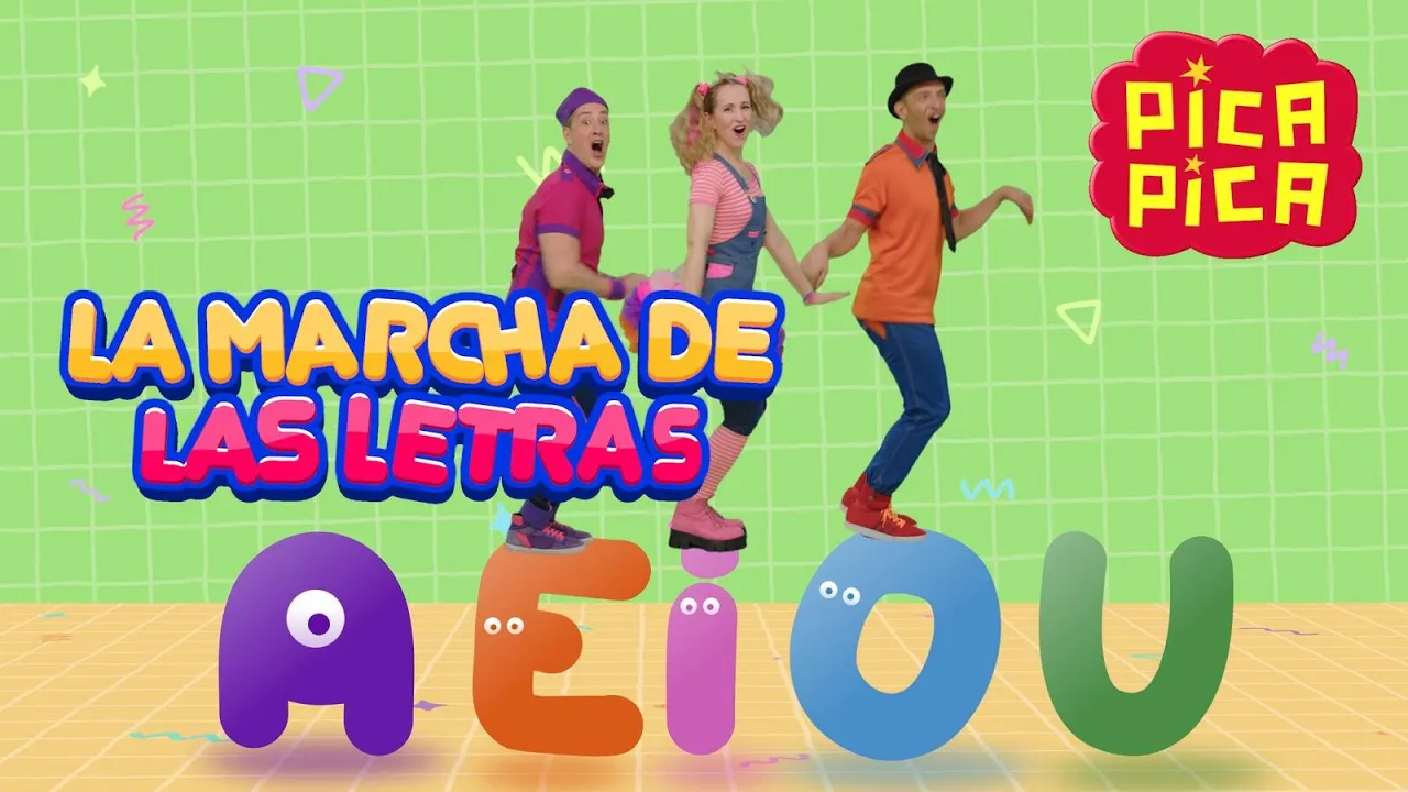 Pica Pica - LA MARCHA DE LAS LETRAS (Videoclip Oficial) #videosparaniños Pica Pica - LA MARCHA DE LAS LETRAS (Videoclip Oficial) #videosparaniños