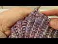 Left and Right Leaning Double Decreases in Twisted Rib