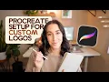 The BEST Procreate Setup for Custom Logo Design Beginner Tutorial