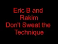 Don't Sweat The Technique Lyrics