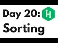 HackerRank Day 20 Sorting Python