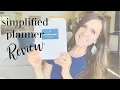 SIMPLIFIED PLANNER REVIEW ll MY FAVORITE HOMESCHOOL MOM PLANNER ll BUSY MOM