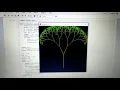 Fractal tree in python
