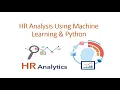 HR Analysis Using Machine Learning Python Part - 1
