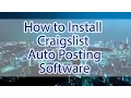 How to Install Craigslist Auto Posting Software Tutorial