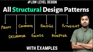 32 All Structural Design Patterns Decorator Proxy Composite Adapter Bridge Facade FlyWeight