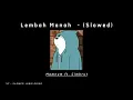 Download Lagu Lembah Manah - matursuwun Gusti mpun maringi seng gemati - (slowed) - Mamnun ft. Cimbrut