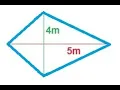 How to find the area of a Kite