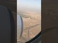 EMIRATES EK 525 FLIGHT landing in DUBAI TERMINAL 3 HYD-DXB early morning