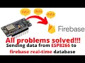 Send data from NodeMCU to Firebase SSL Fingerprint solved ESP8266 with firebase 2024