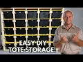 DIY Tote Storage Step By Step Guide For Floating Bins
