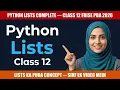 Python Lists Quick PBA Revision PBA Computer Science Class 11 12 FBISE 2026