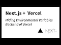 Nextjs 13 Environmental Variable while Hosting on Vercel