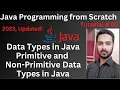 Tutorial 03 Data Types in Java Primitive and Non-Primitive Data Types in Java