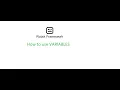 RIDE Beginner Class 5 How to use VARIABLES