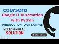 Introduction To Git GitHub Week Qwiklab3 solution Coursera Google IT Automation with Python