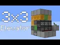 3x3 Minecraft Elevator Tutorial in under a Minute