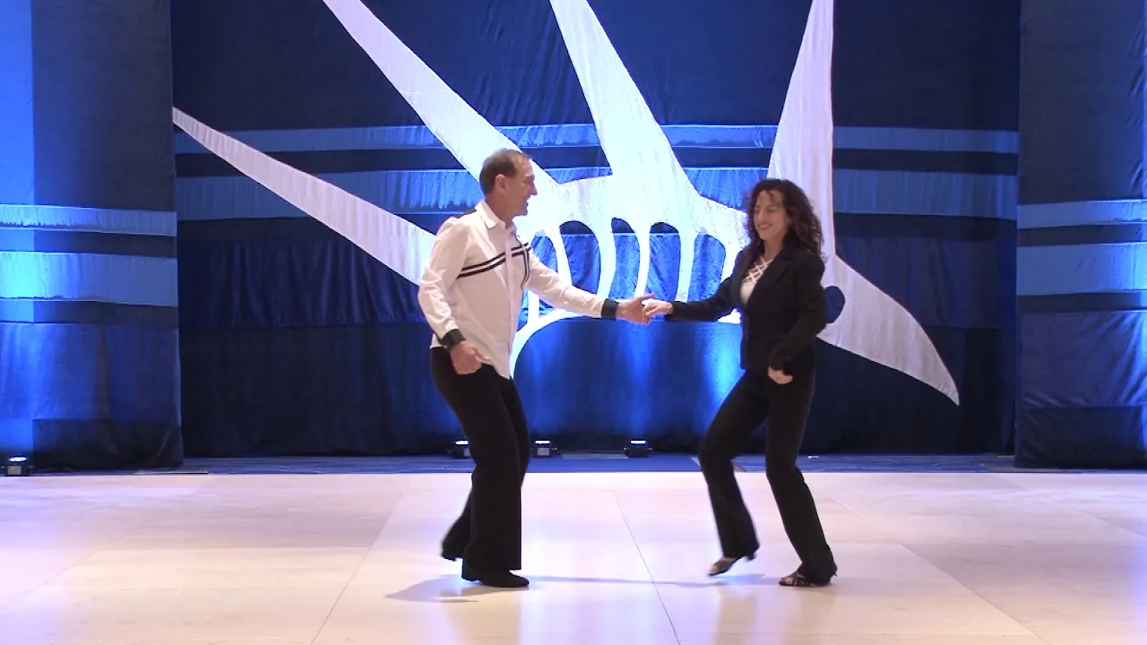 Liberty Swing 2018 Pro Am Spotlight Leader Michael DiMattina with Lara Deni