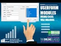 Excel VBA UserForm Controls and UserForm Module