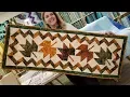My FREE PATTERN for the Maple Leaf Table Runner
