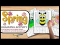 Spring Coordinate Graphing Mystery Pictures Packet First Quadrant and Four Quadrant Graphs