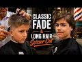 Two brothers Two completely different haircuts