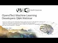 OpendTect Machine Learning Developers Q A Webinar how to use my own Keras model in the ML UI