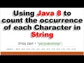 Count occurrences of a string using java8 stream