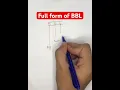 Full form of BBL