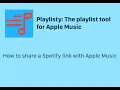Lagu Share a Spotify link with Apple Music
