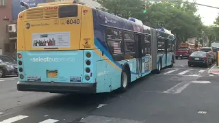 B44 SBS bus action AM rush hour