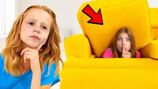 Nastya and Friends Play Hide-and-Seek in a Secret Room