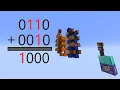 I made a Binary adder in Minecraft